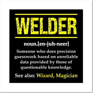 Welder Funny Noun Definition Weld Posters and Art